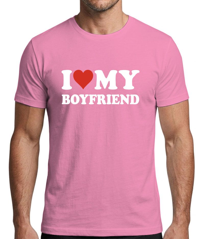 I Love My Boyfriend Graphic T-Shirt