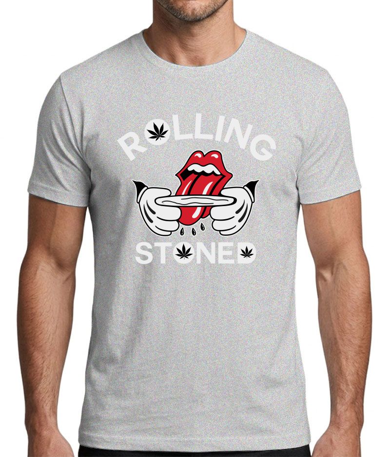 Rolling Stoned Funny Graphic T-Shirt